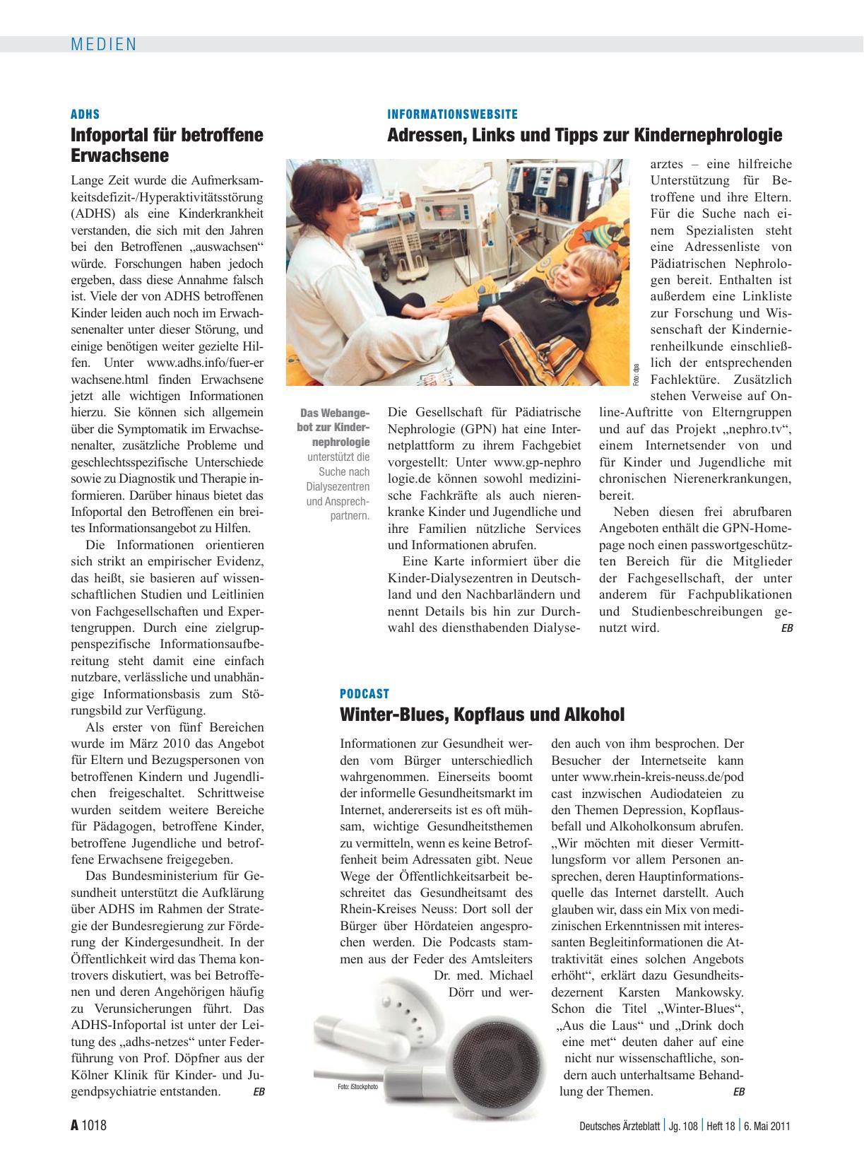 Vorschauseite 1: ADHS: Infoportal für betroffene Erwachsene
