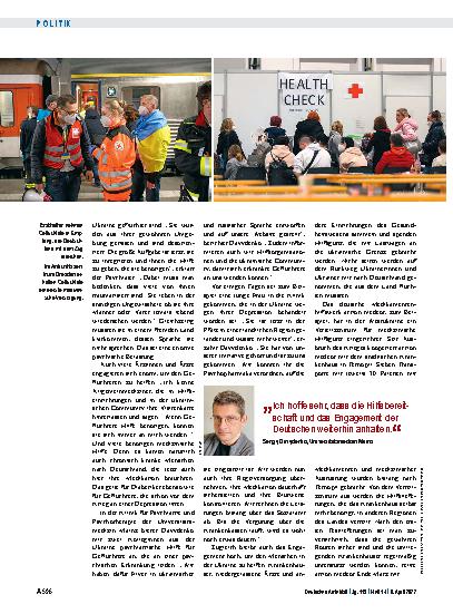 Vorschauseite 2: Krieg gegen die Ukraine: Hilfsbereitschaft bleibt hoch
