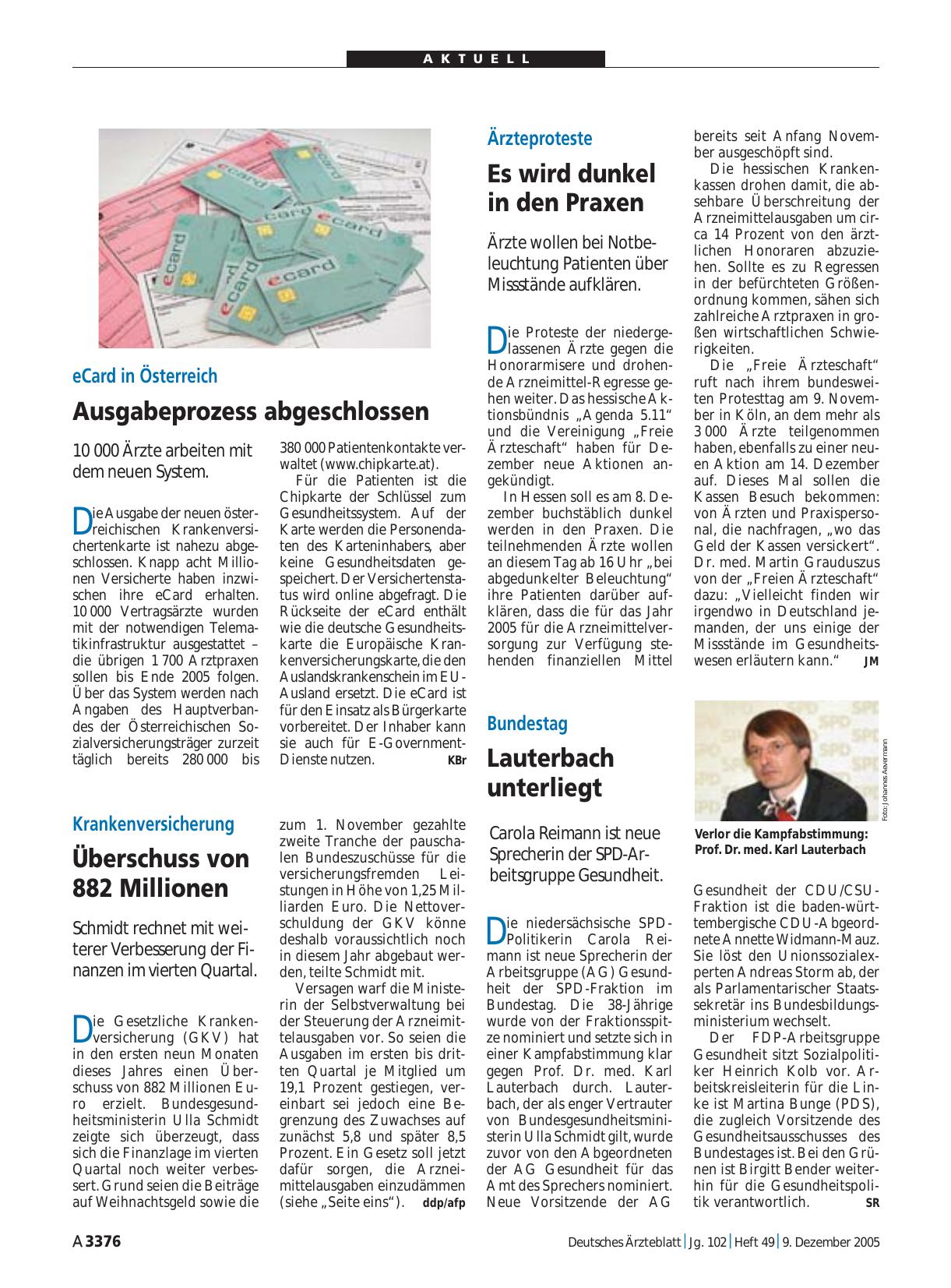 Vorschauseite 1: eCard in Österreich: Ausgabeprozess abgeschlossen