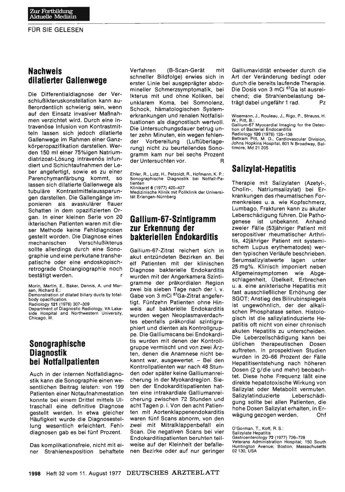 Vorschauseite 1: Sonographische Diagnostik bei Notfallpatienten