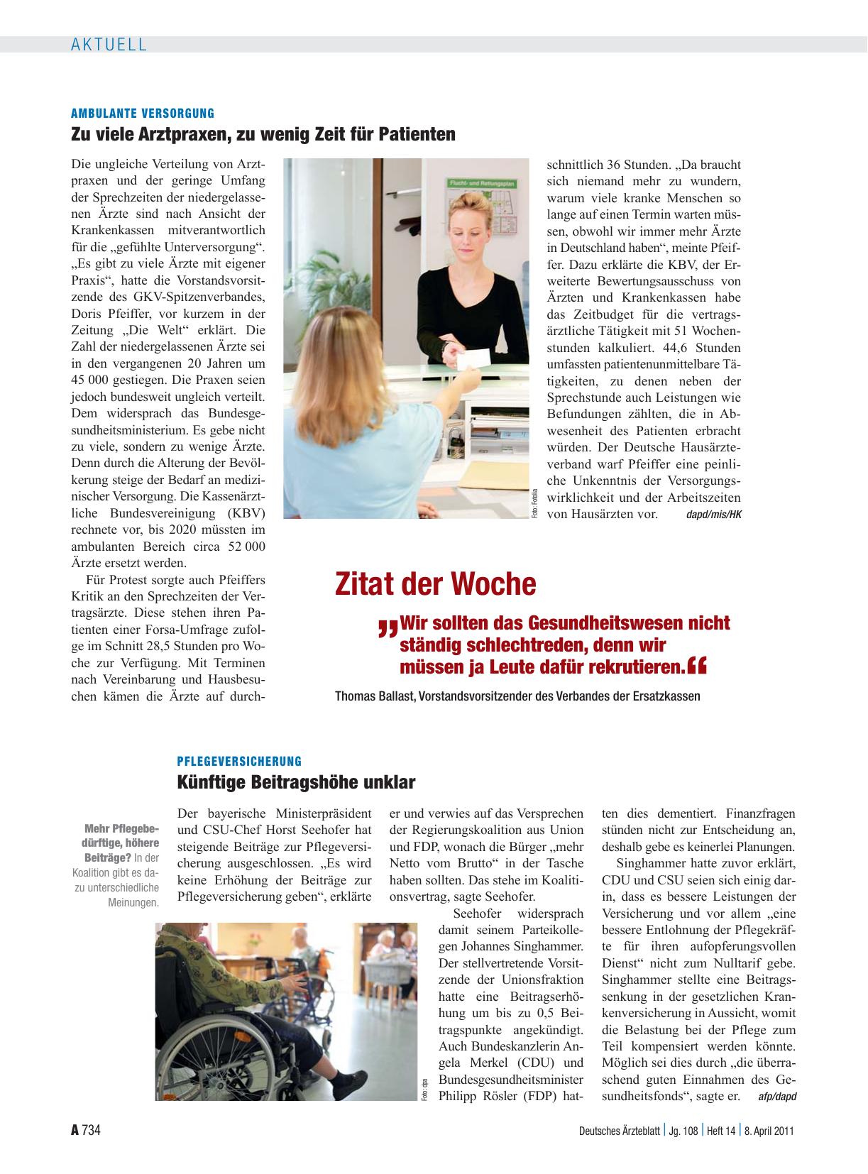 Vorschauseite 1: Pflegeversicherung: Künftige Beitragshöhe unklar