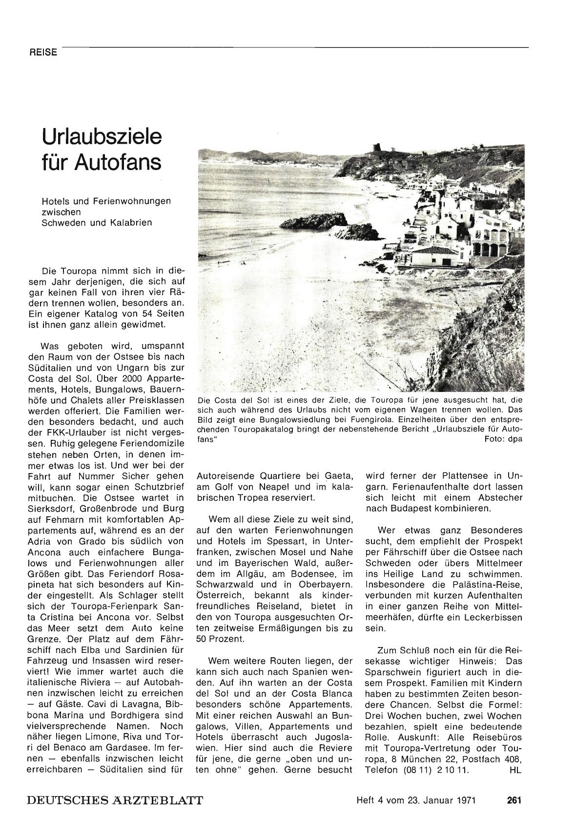 Vorschauseite 1: Urlaubsziele für Autofans