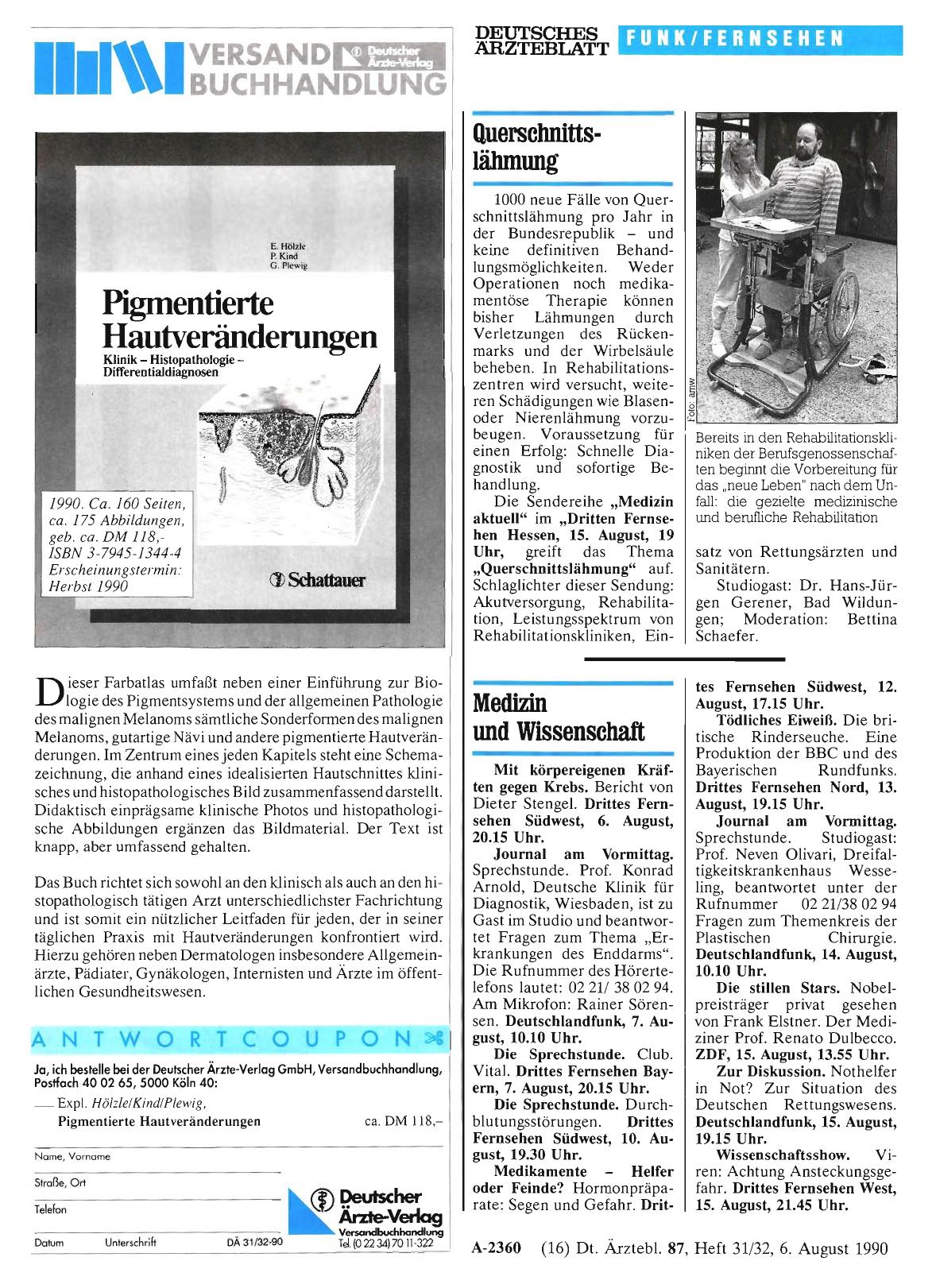 Vorschauseite 1: Medizin und Wissenschaft