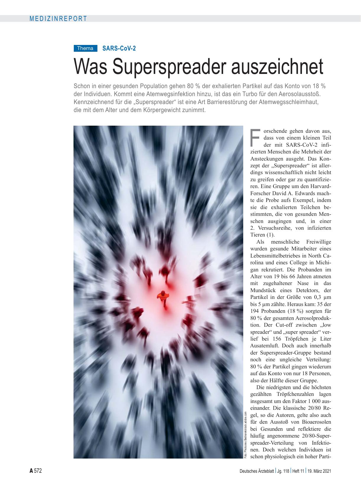 Vorschauseite 1: SARS-CoV-2: Was Superspreader auszeichnet