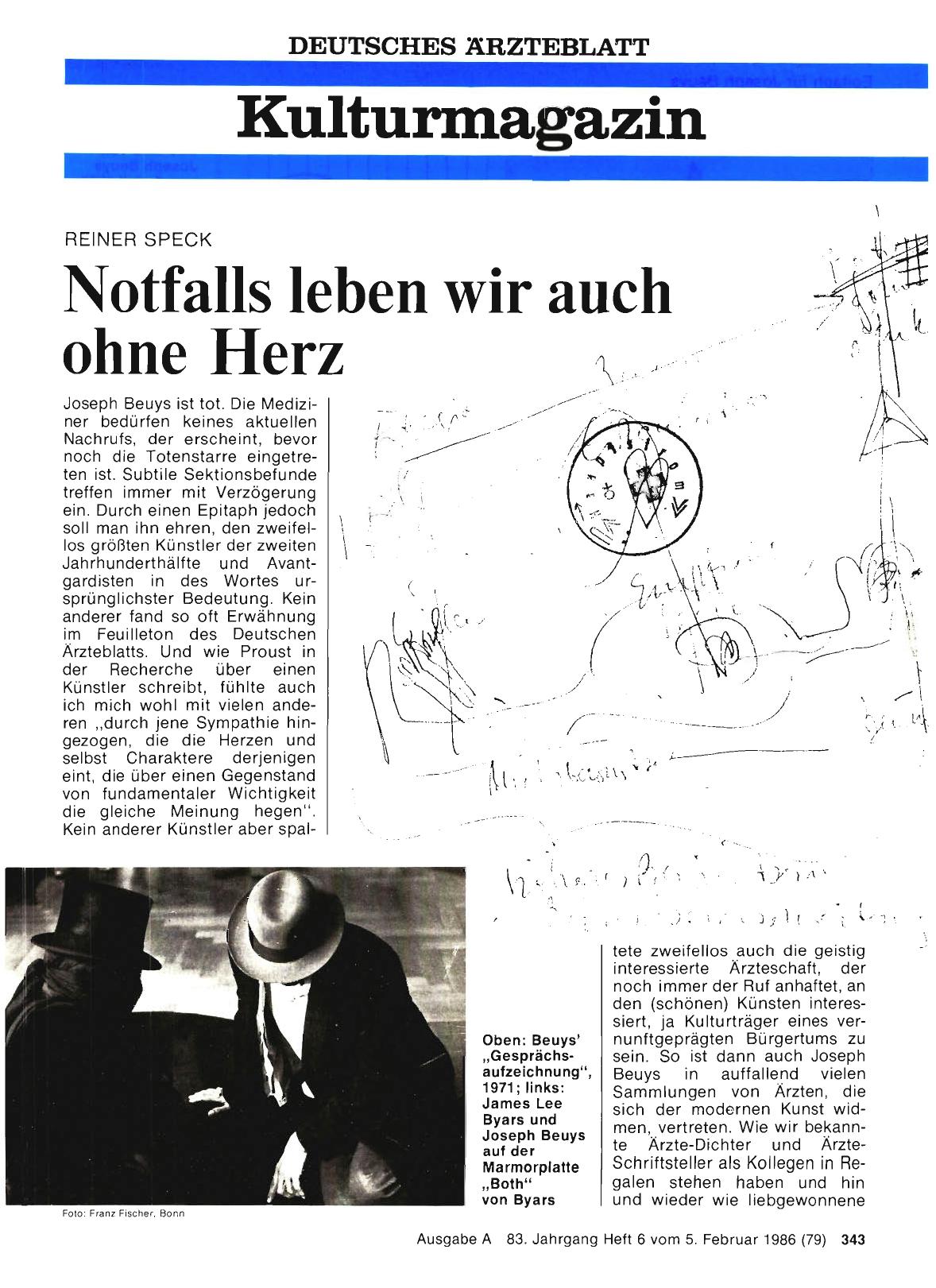 Vorschauseite 1: Notfalls leben wir auch ohne Herz