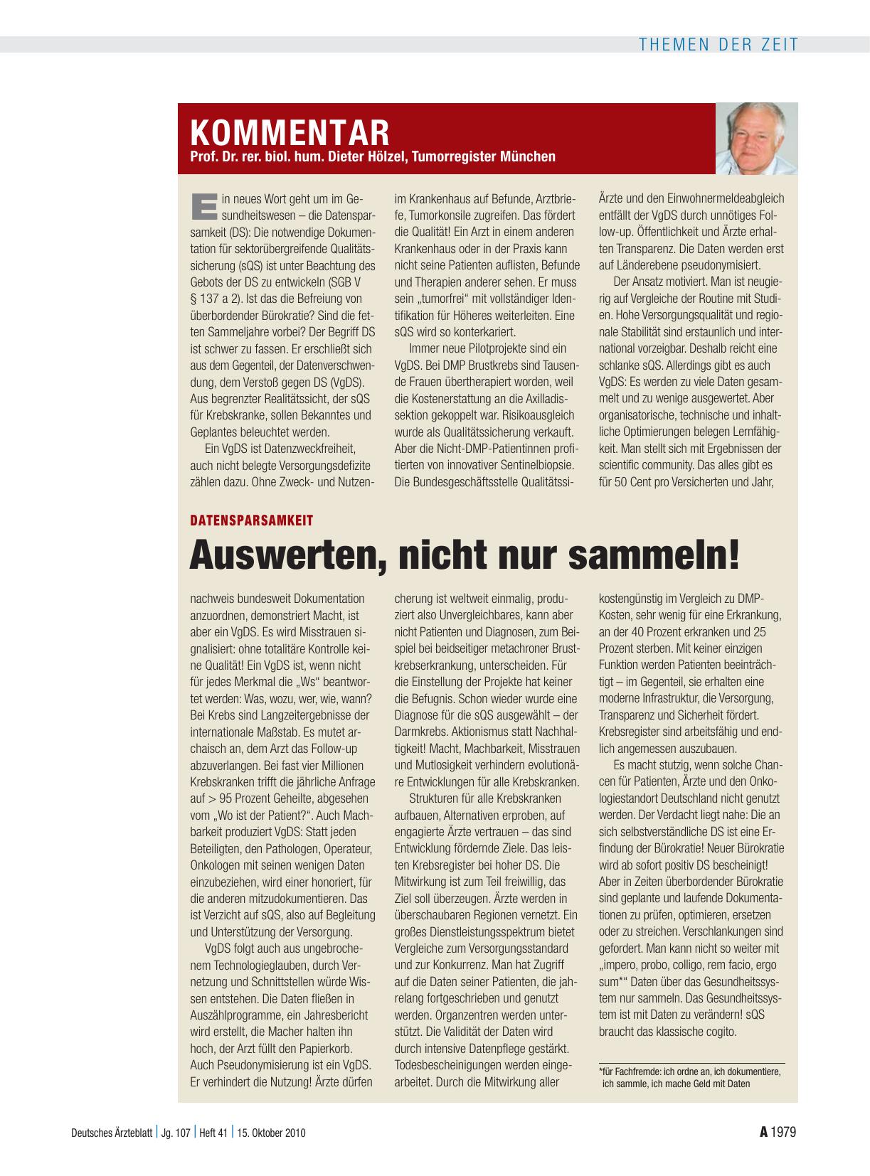 Vorschauseite 1: Datensparsamkeit: Auswerten, nicht nur sammeln!