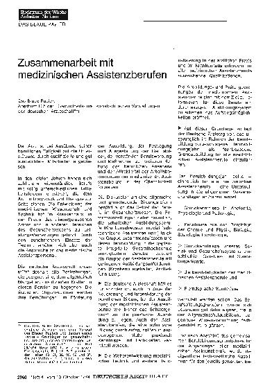 Vorschauseite 1: Zusammenarbeit mit medizinischen Assistenzberufen