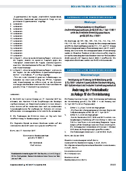 Vorschauseite 1: Nichtbeanstandung von Beschlüssen des Bewertungsausschusses gemäß § 87 Abs. 1 Satz 1 SGB V sowie des Erweiterten Bewertungsausschusses gemäß § 87 Abs. 4 SGB V