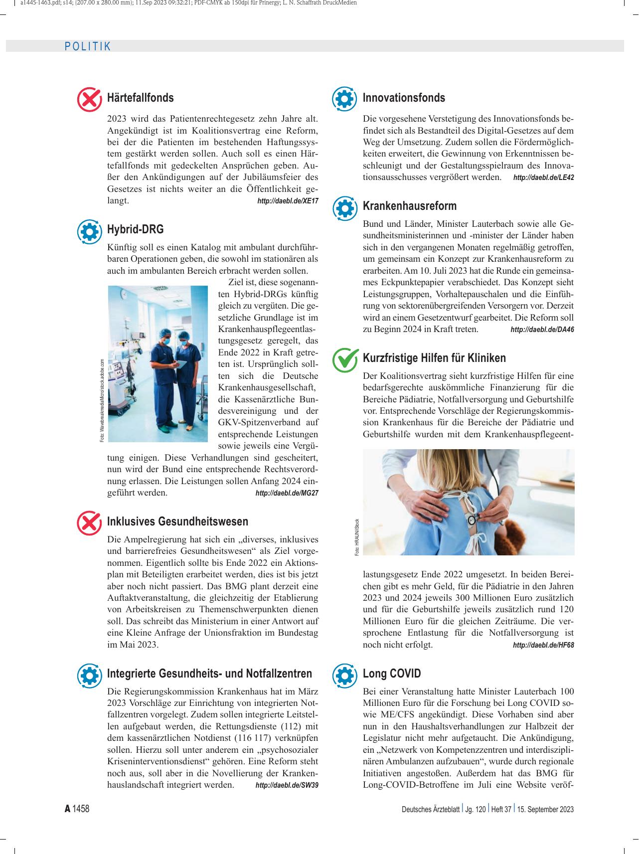 Vorschauseite 4: Regierungspolitik: Durchwachsene Halbzeitbilanz