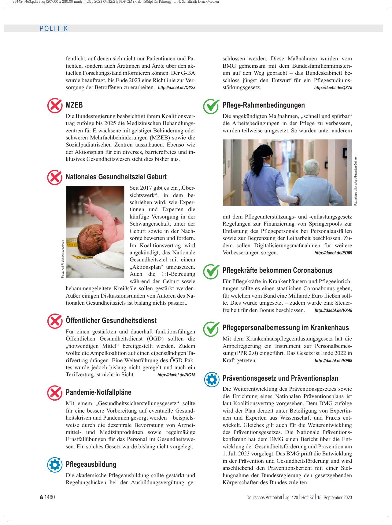 Vorschauseite 5: Regierungspolitik: Durchwachsene Halbzeitbilanz