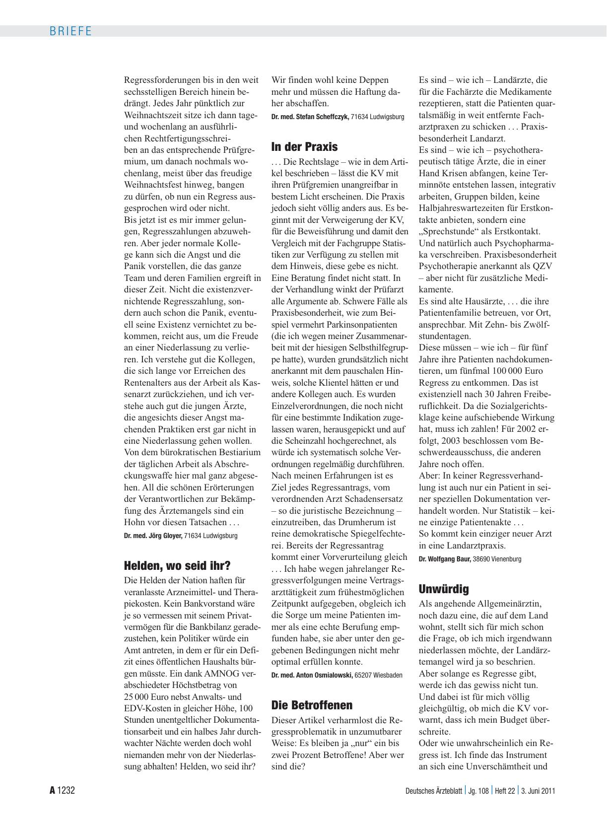 Vorschauseite 1: Regresse: Die Betroffenen