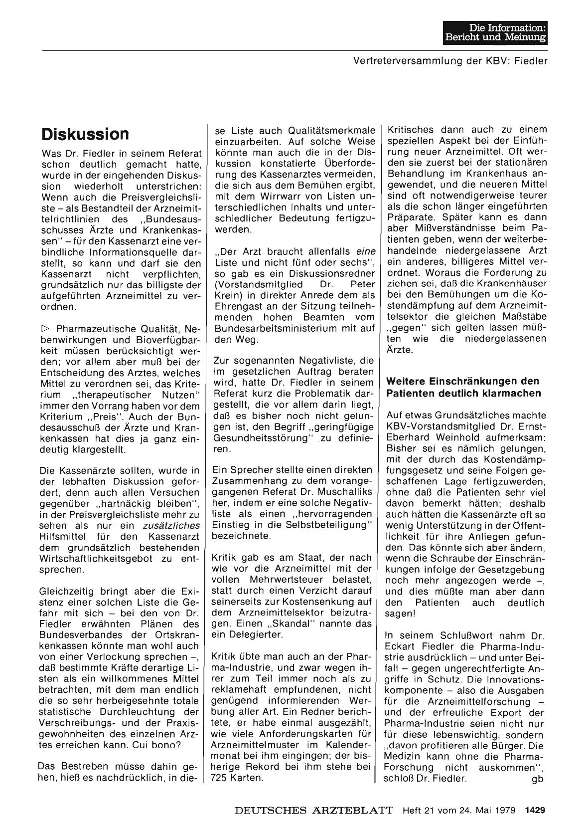 Vorschauseite 1: Diskussion