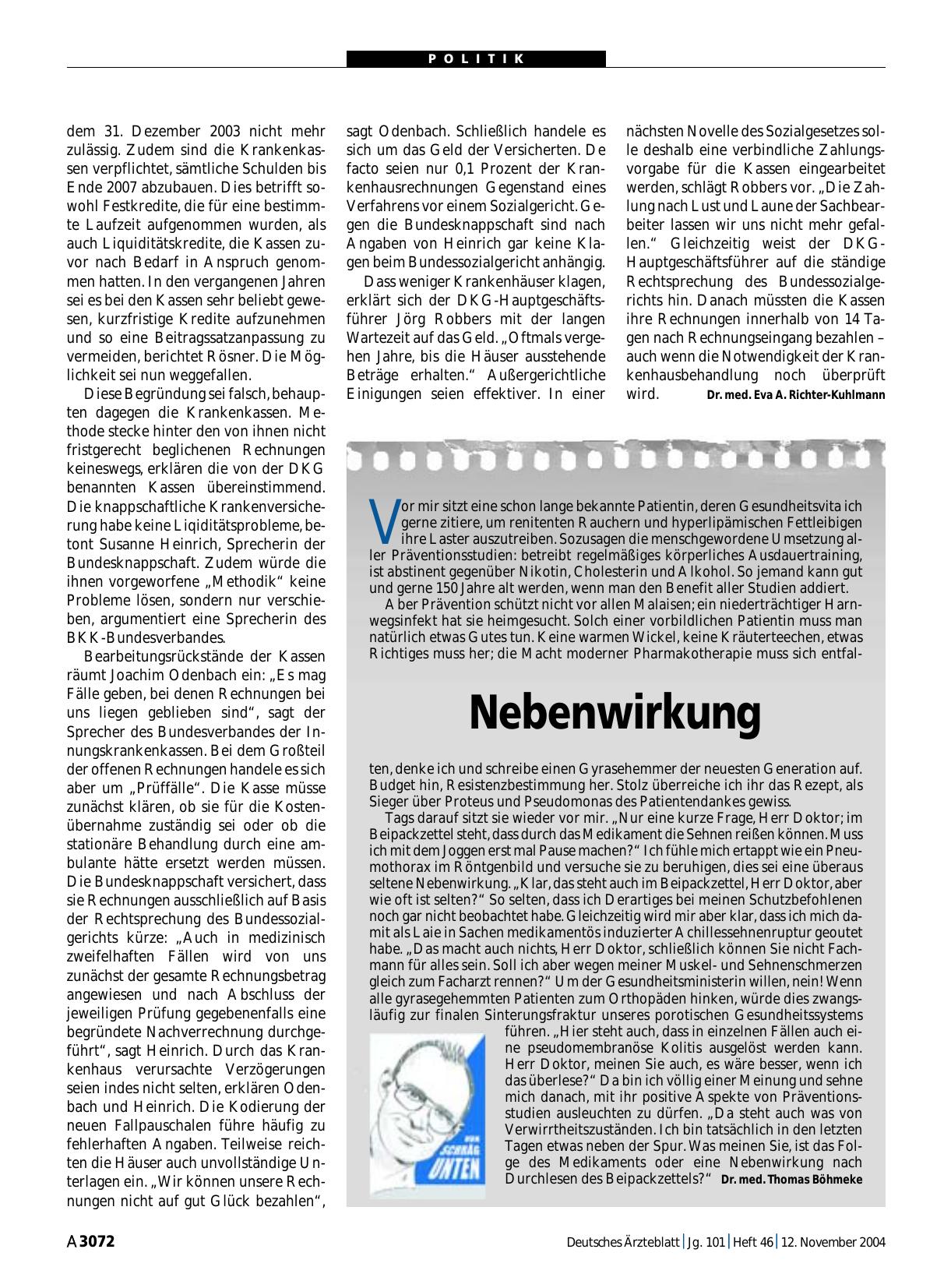 Vorschauseite 1: Nebenwirkung