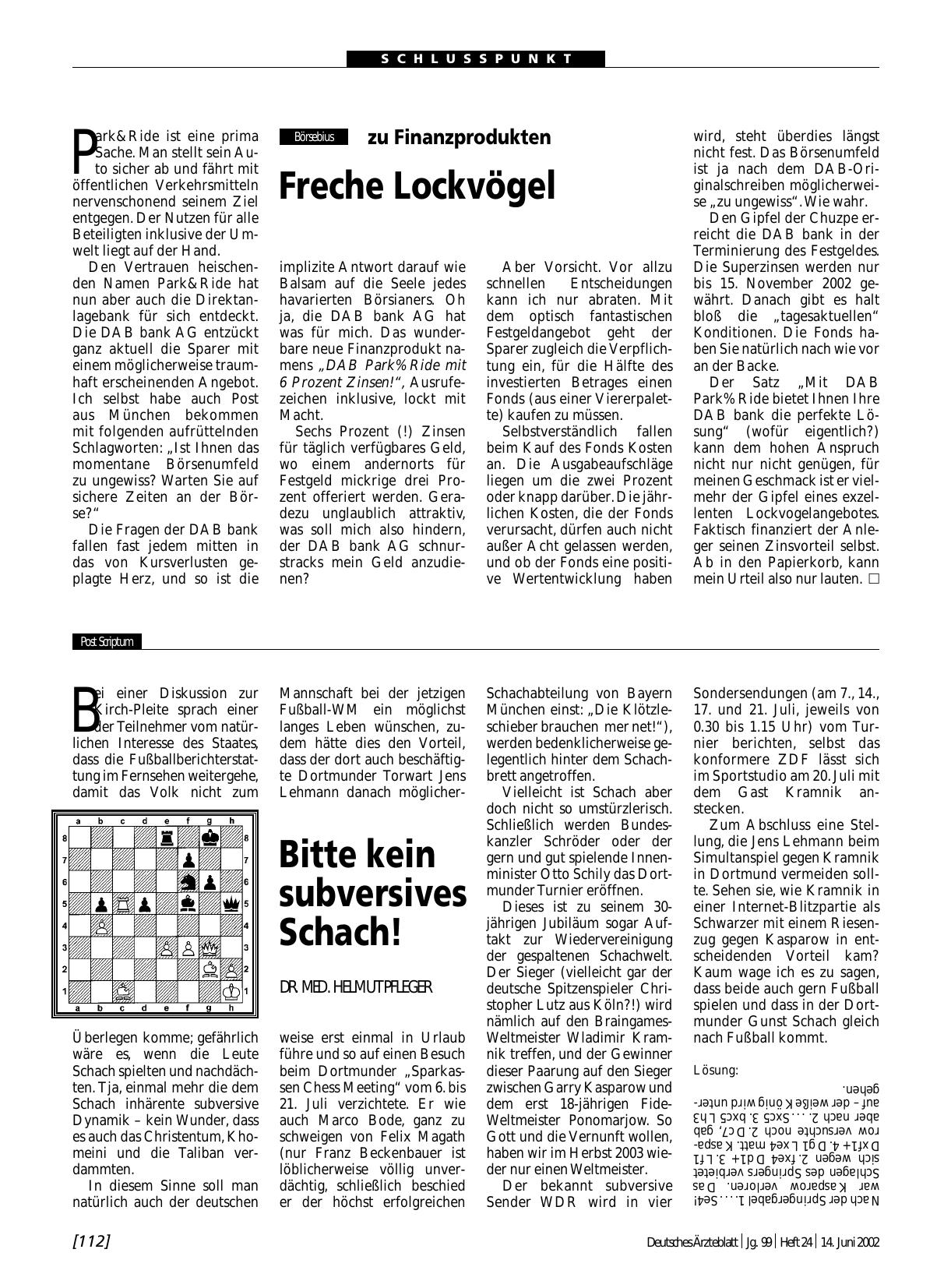 Vorschauseite 1: zu Finanzprodukten: Freche Lockvögel