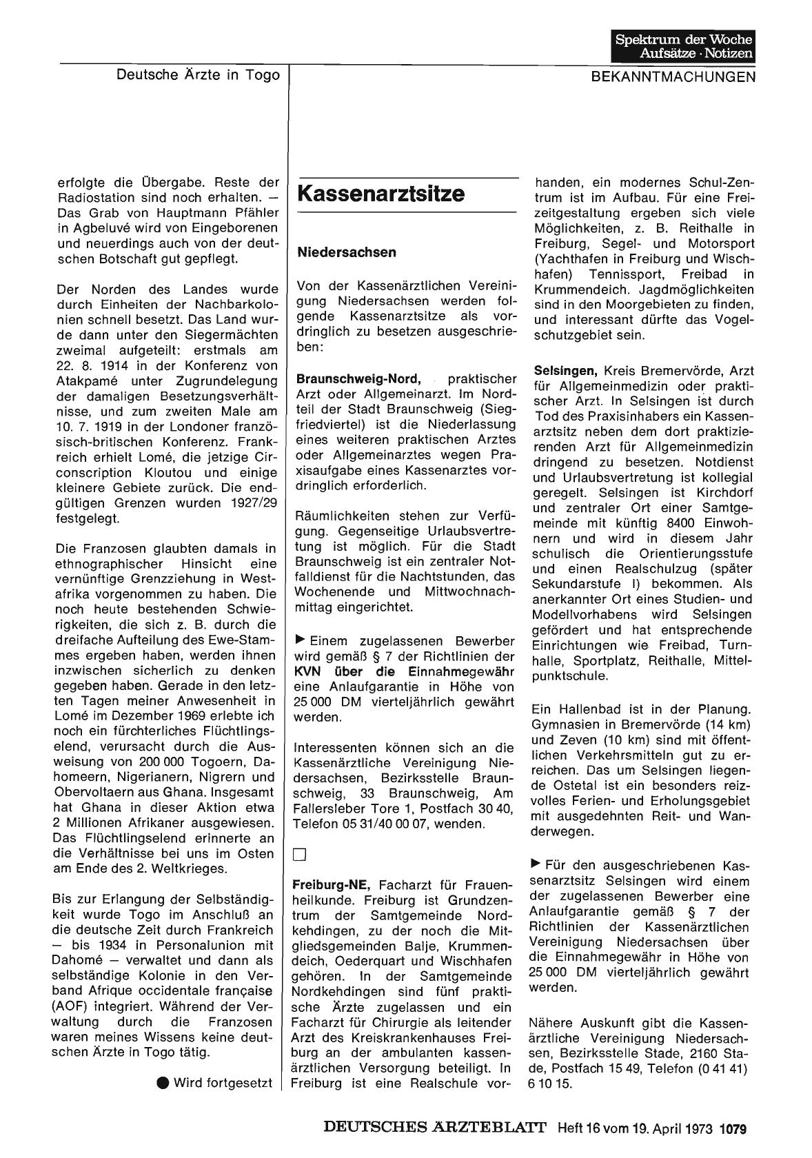 Vorschauseite 1: Kassenarztsitze