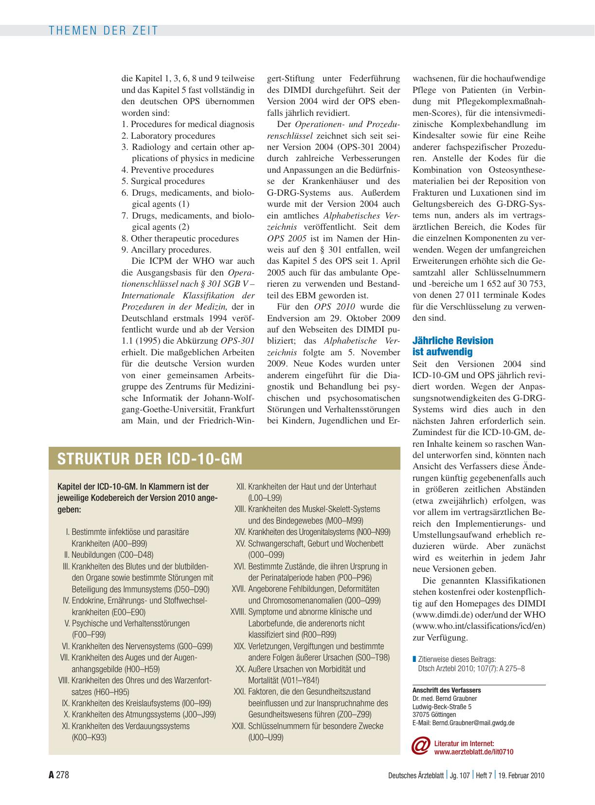 Vorschauseite 4: Diagnosenund Prozedurenklassifikation: Stetige Weiterentwicklung ist notwendig