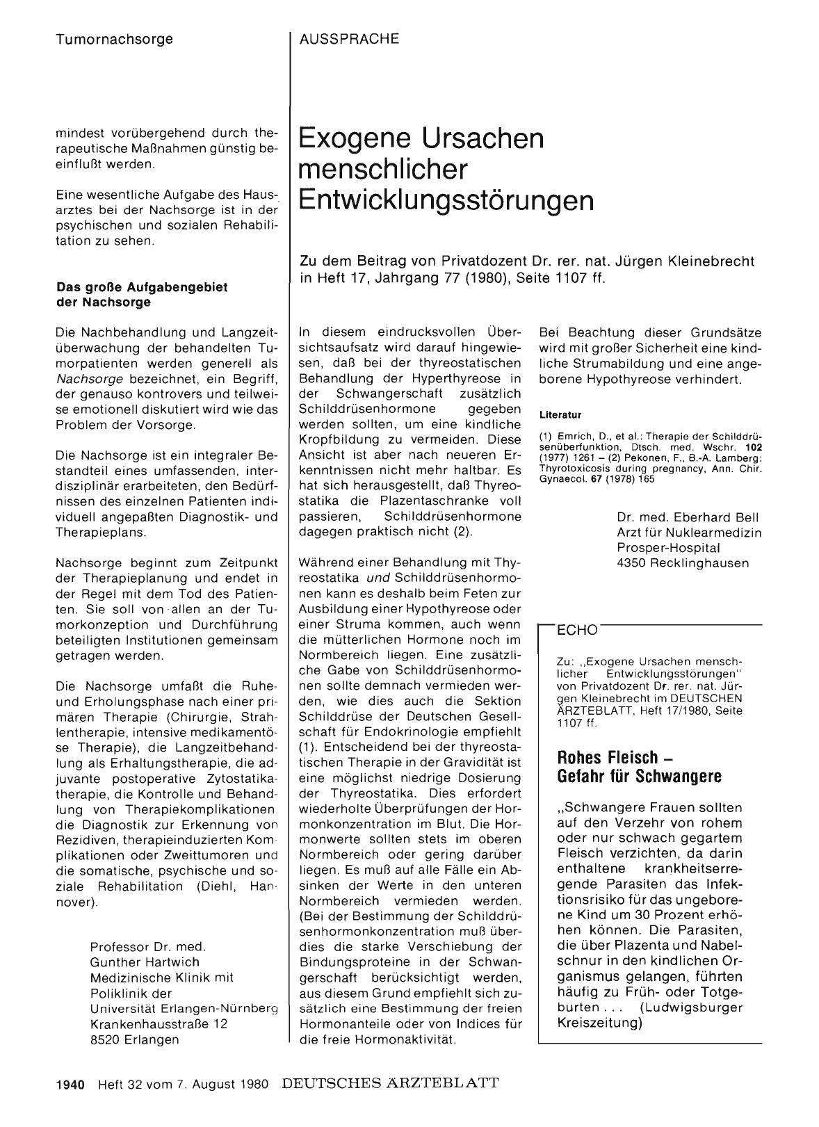 Vorschauseite 1: Exogene Ursachen menschlicher Entwicklungsstörungen