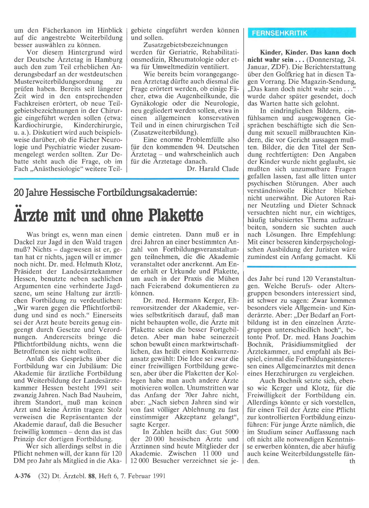 Vorschauseite 1: Fernsehkritik