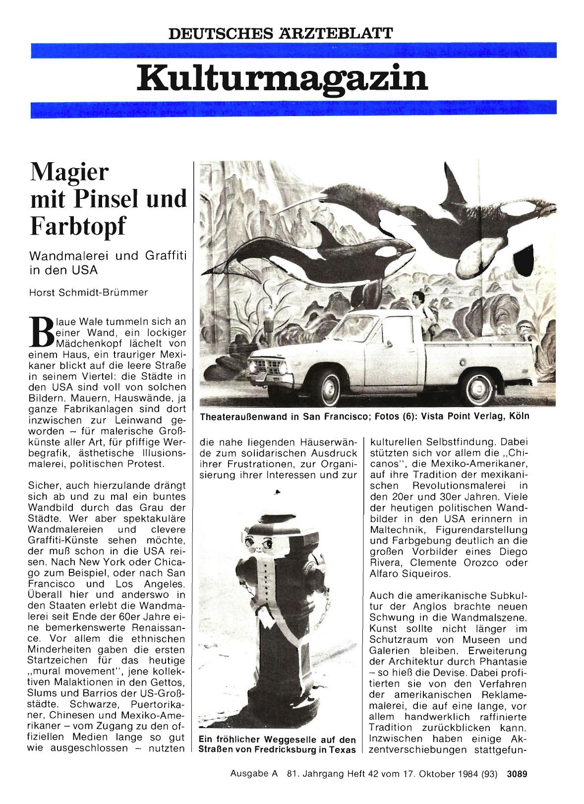 Vorschauseite 1: Magier mit Pinsel und Farbtopf: Wandmalerei und Graffiti in den USA