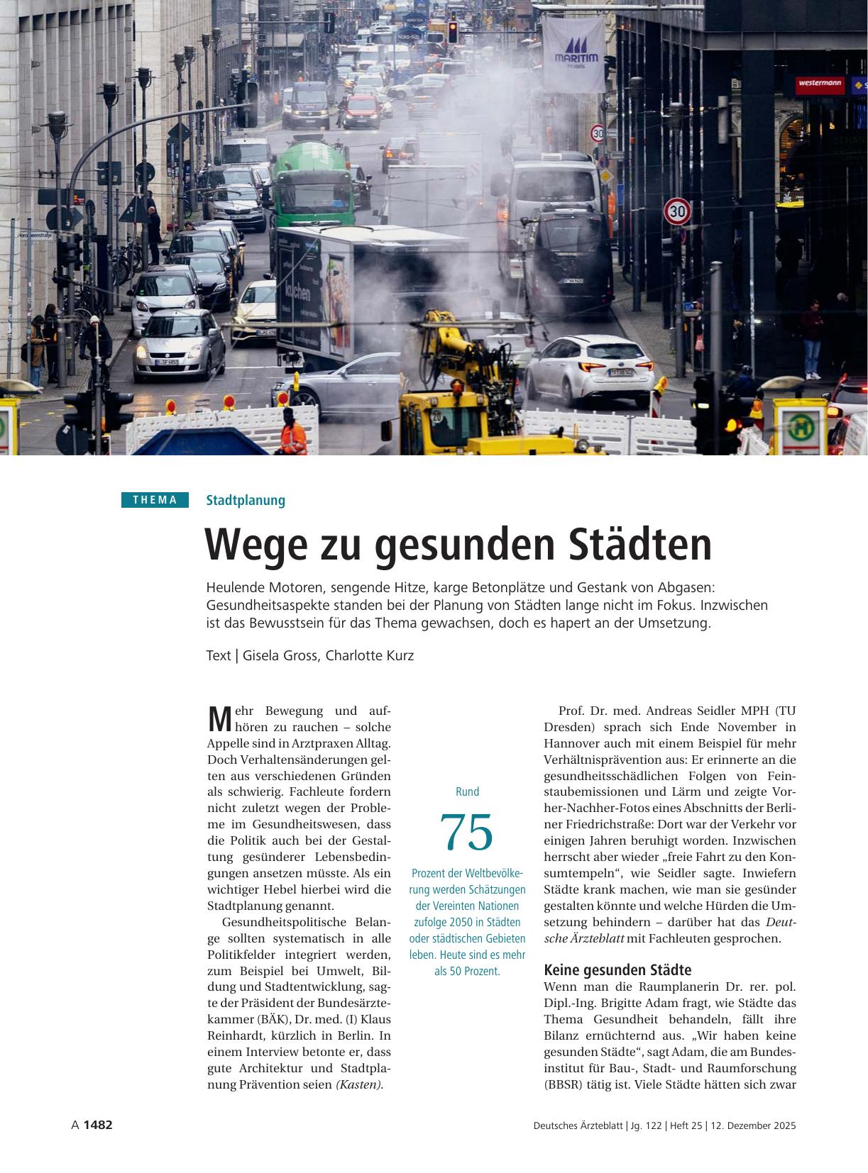 Vorschauseite 1: Stadtplanung: Wege zu gesunden Städten