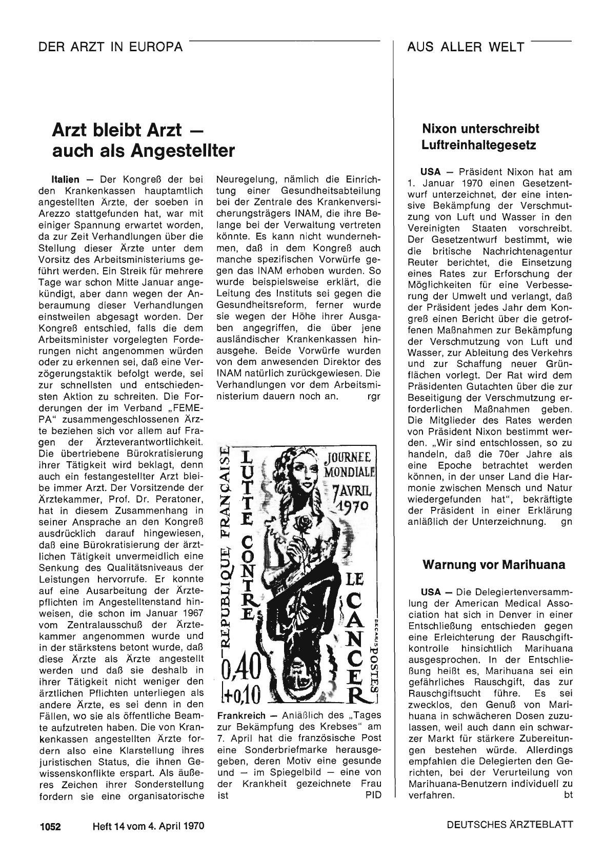 Vorschauseite 1: Warnung vor Marihuana