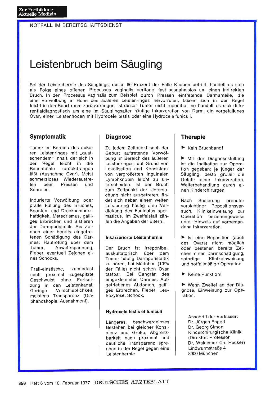 Vorschauseite 1: Leistenbruch beim Säugling