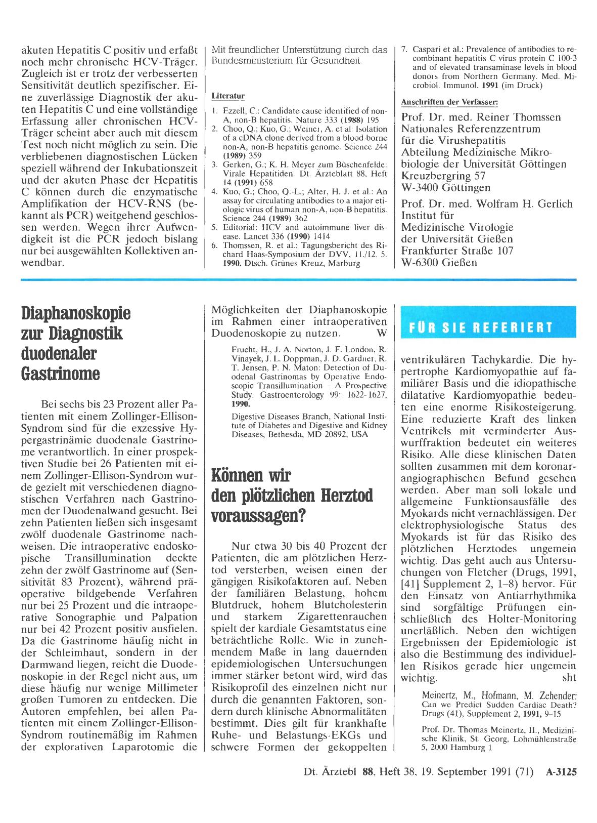 Vorschauseite 1: Können wir den plötzlichen Herztod voraussagen?