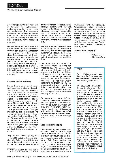Vorschauseite 1: Zu: „Präkanzerosen der Haut"