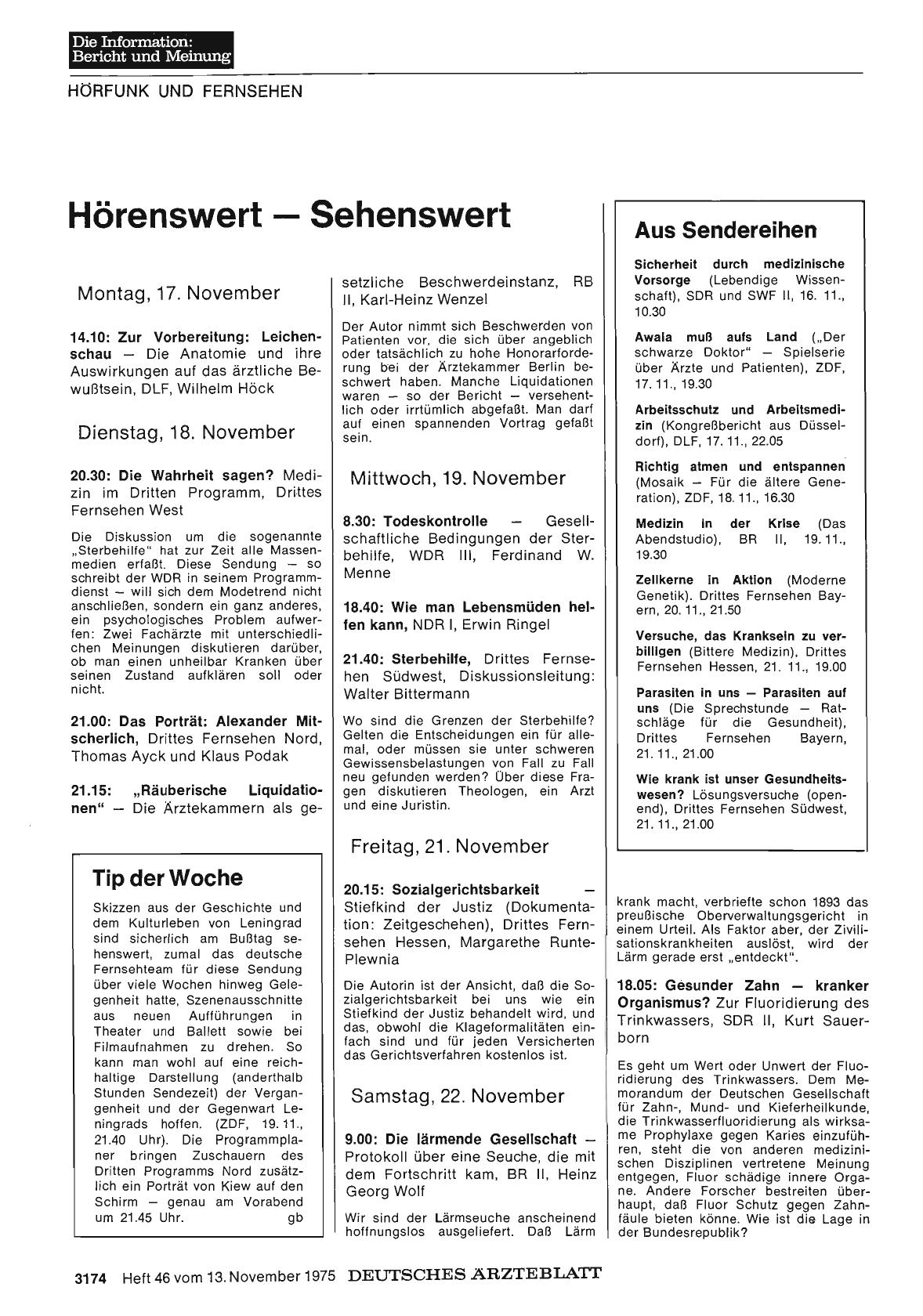 Vorschauseite 1: Hörenswert — Sehenswert