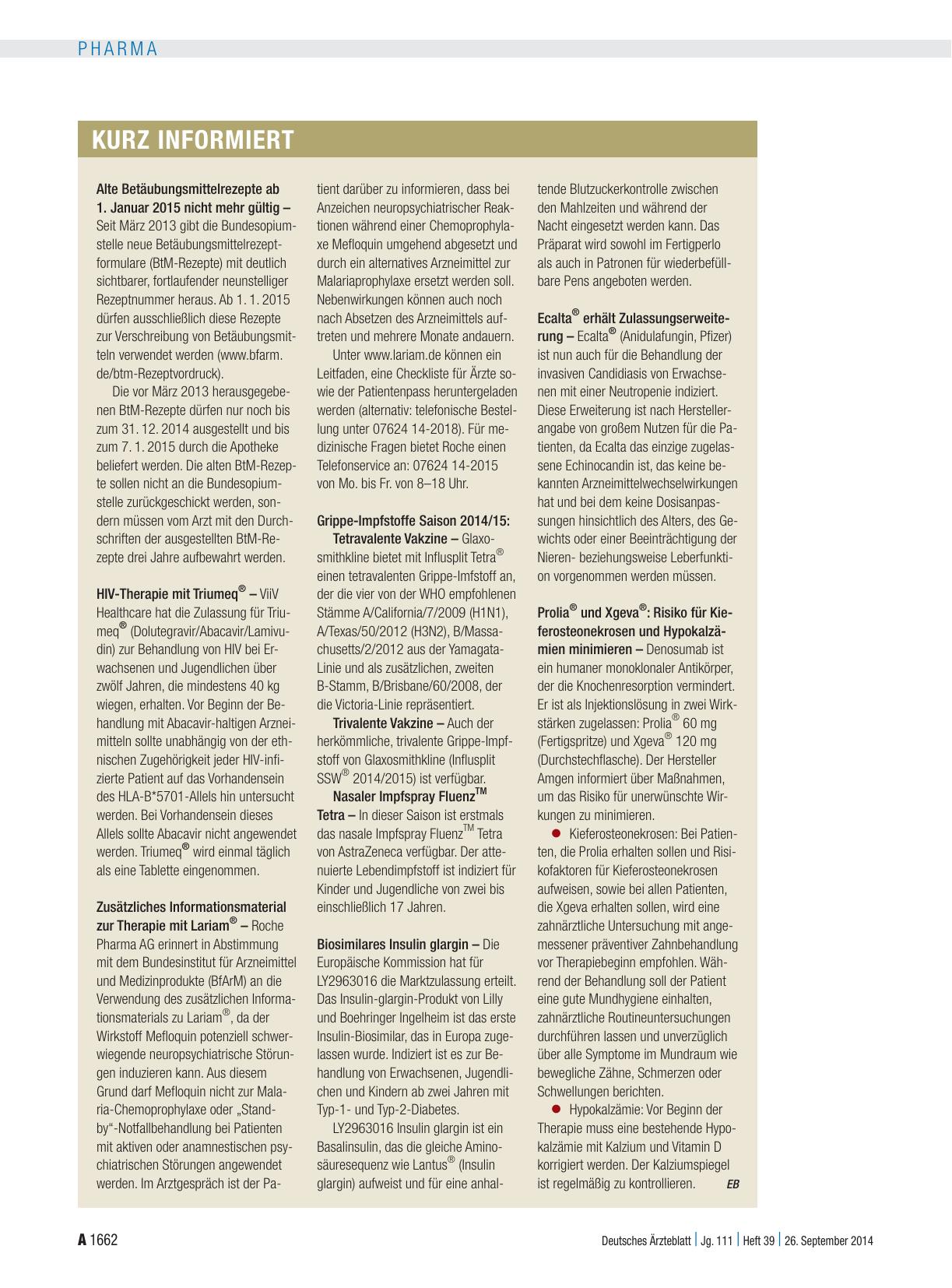 Vorschauseite 1: Kurz informiert