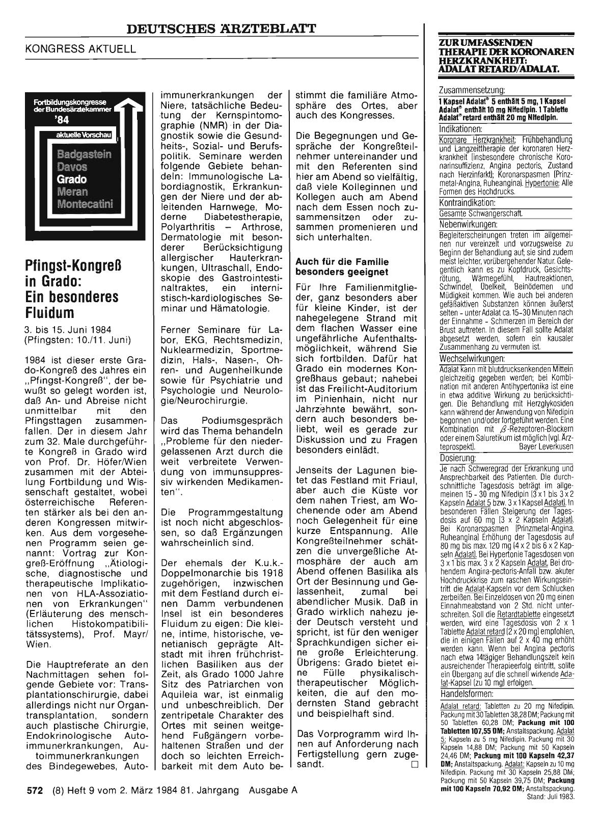 Vorschauseite 1: Pfingst-Kongreß in Grado: Ein besonderes Fluidum