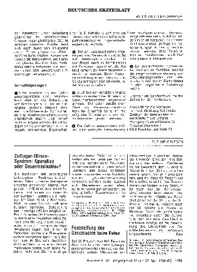Vorschauseite 1: Zollinger-Ellison-Syndrom: Operation oder Dauermedikation?
