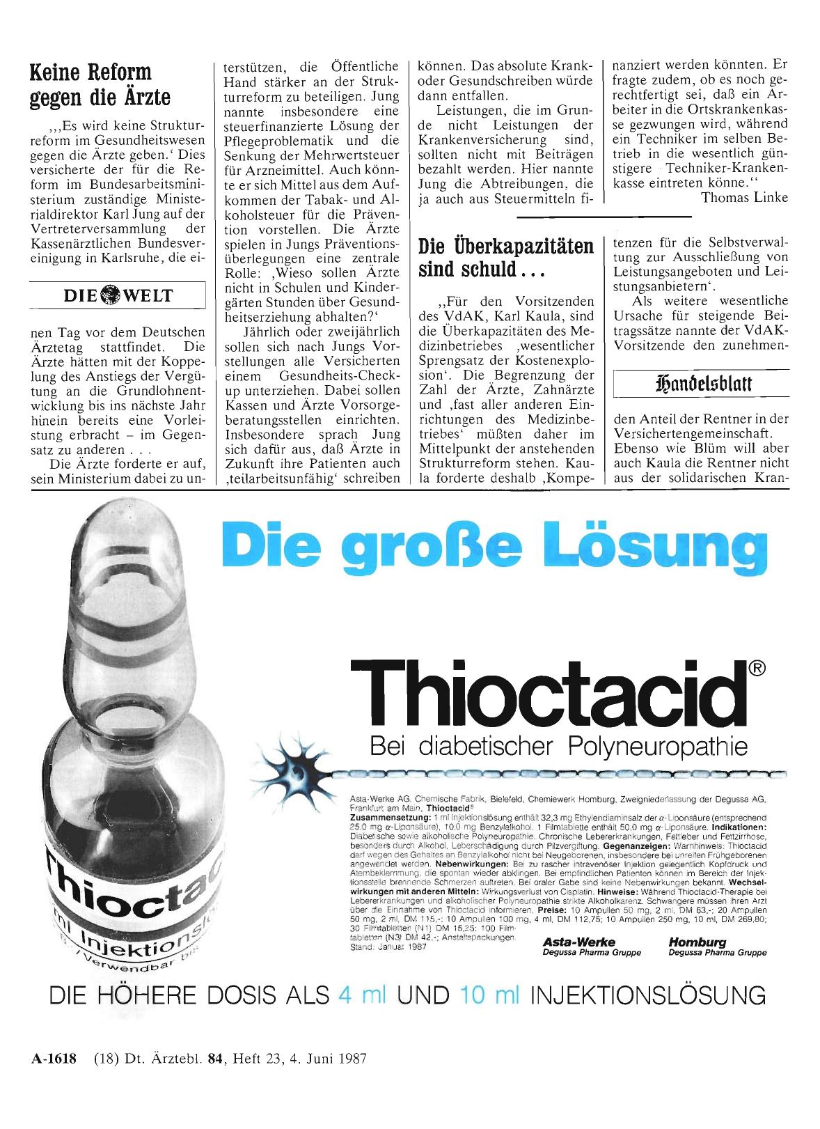 Vorschauseite 1: Die Überkapazitäten sind schuld. ..