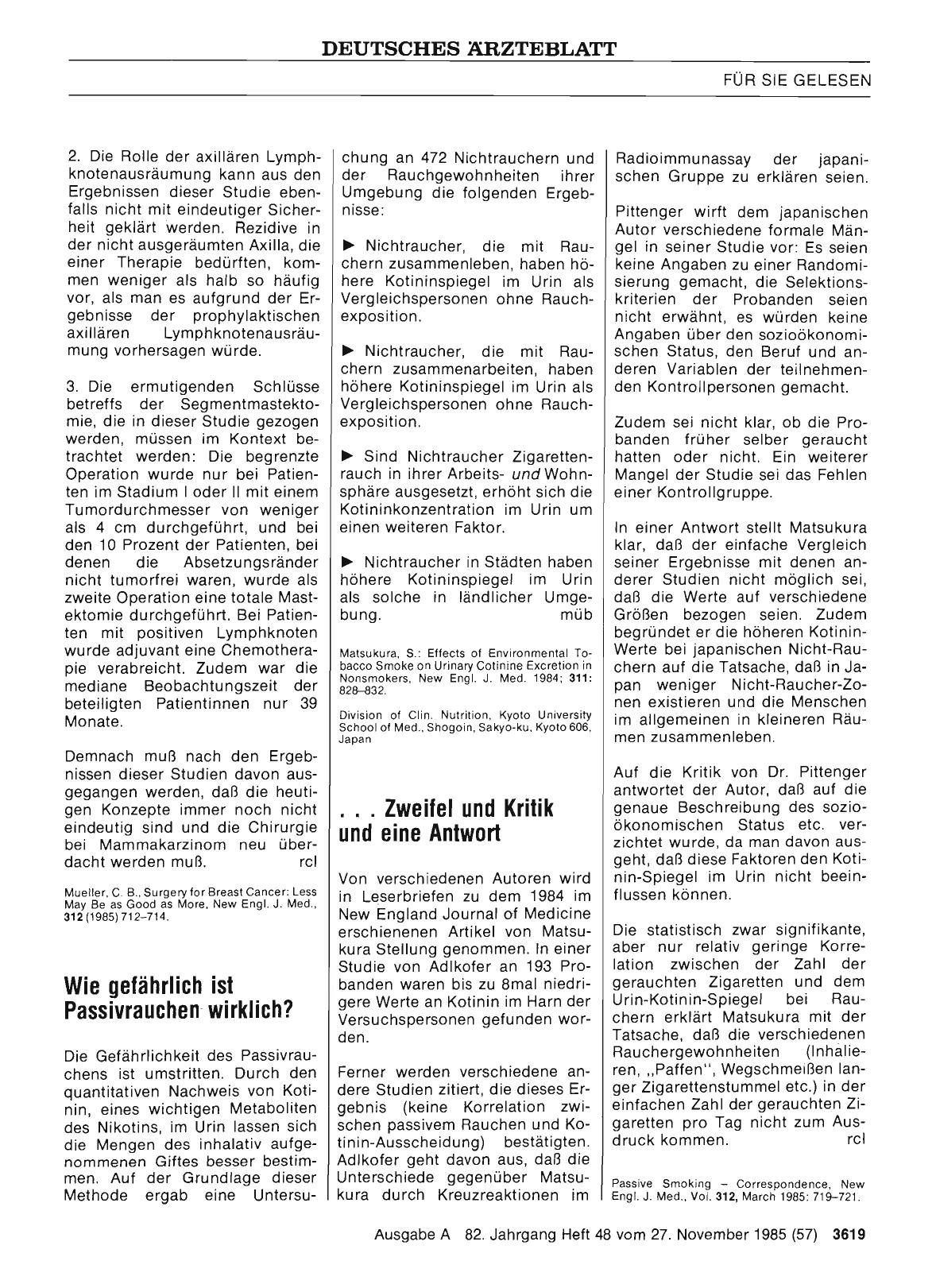 Vorschauseite 1: Wie gefährlich ist Passivrauchen-wirklich?