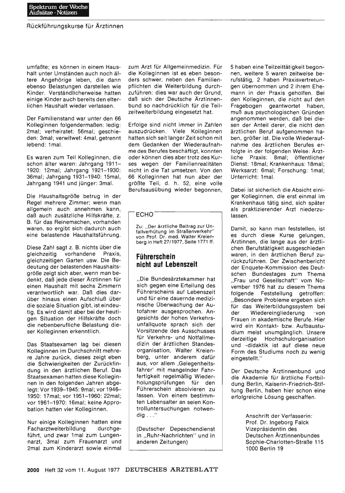 Vorschauseite 1: Führerschein nicht auf Lebenszeit