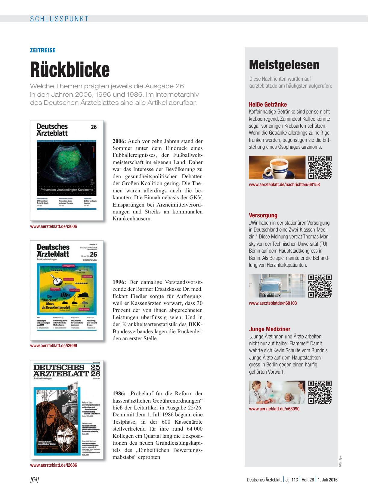Vorschauseite 1: Zeitreise: Rückblicke