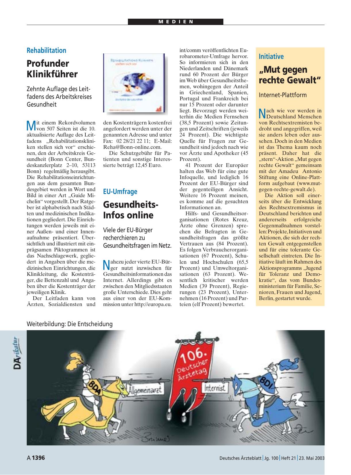Vorschauseite 1: Rehabilitation: Profunder Klinikführer