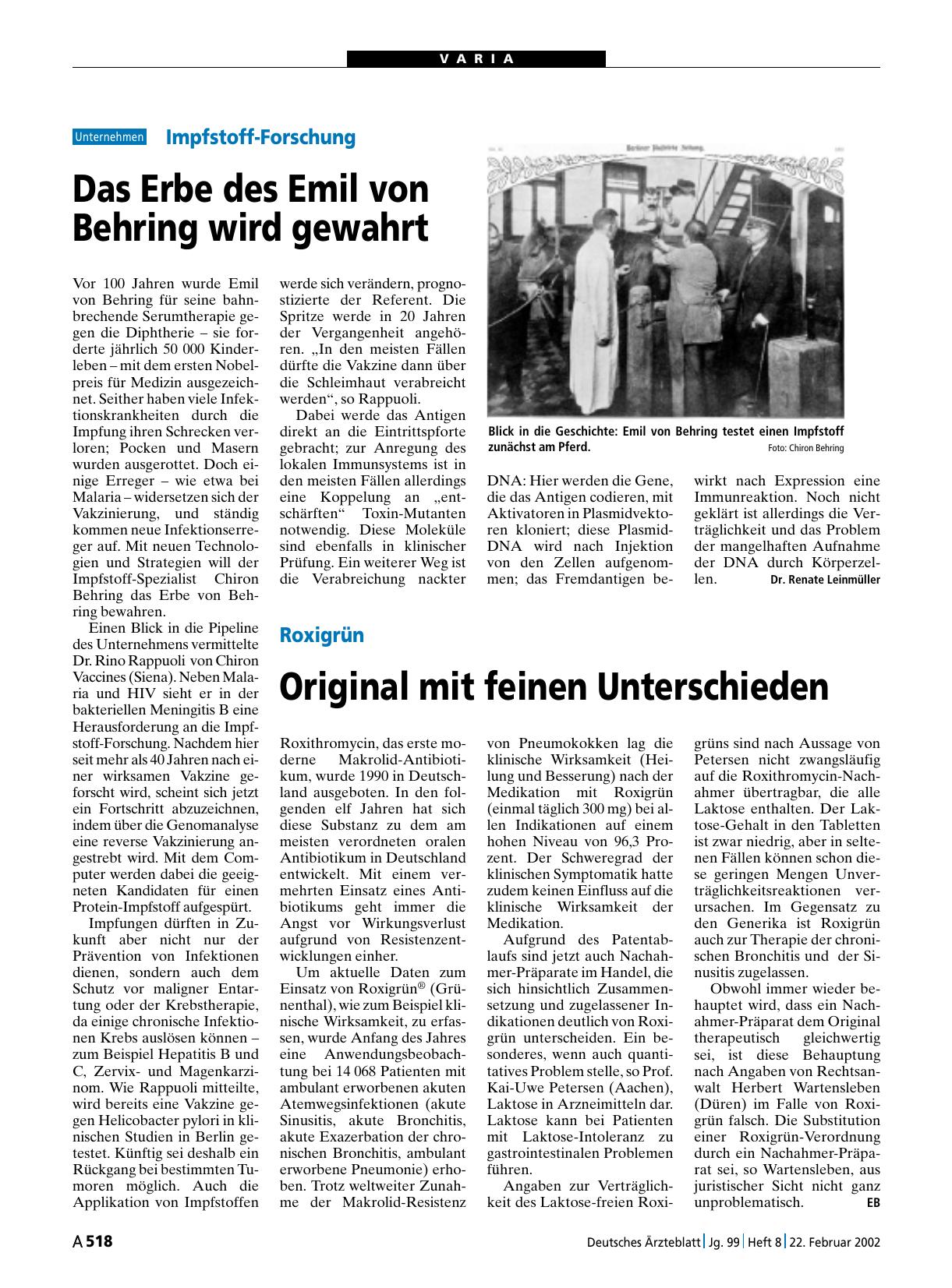 Vorschauseite 1: Roxigrün: Original mit feinen Unterschieden