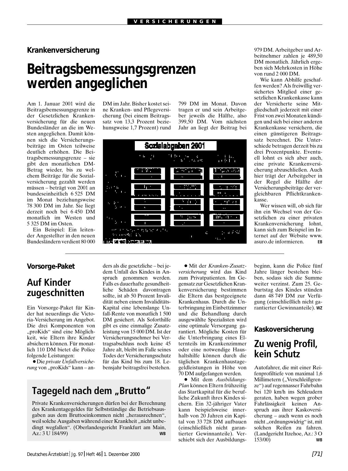 Vorschauseite 1: Vorsorge-Paket: Auf Kinder zugeschnitten