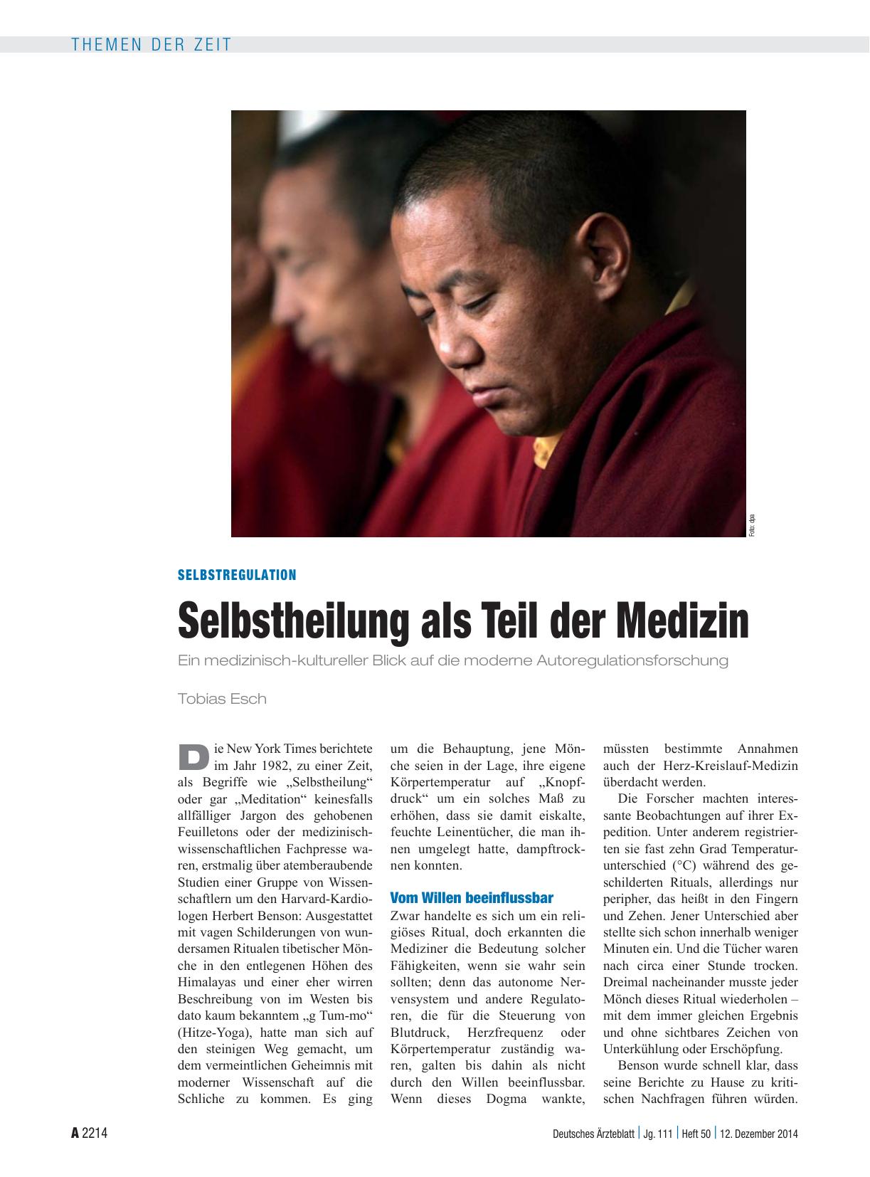 Vorschauseite 1: Selbstregulation: Selbstheilung als Teil der Medizin