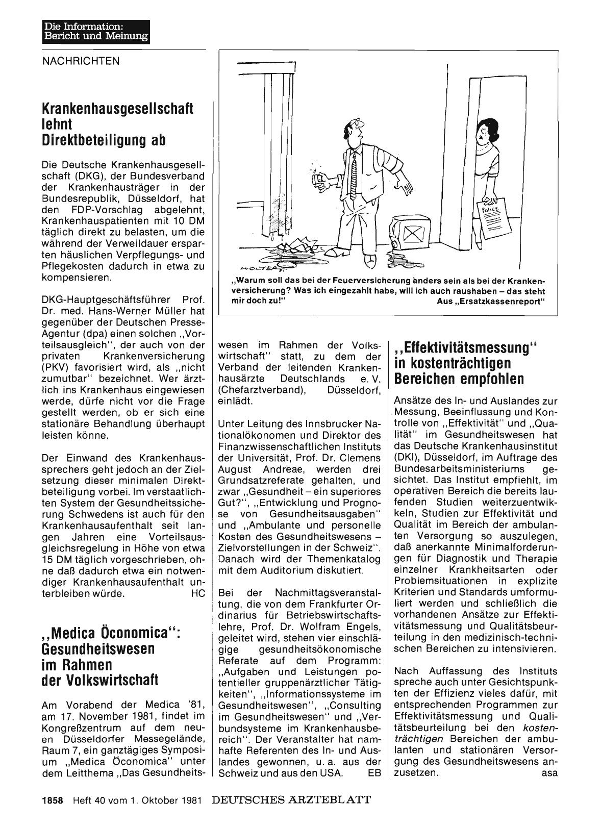 Vorschauseite 1: Aus „Ersatzkassenreport"