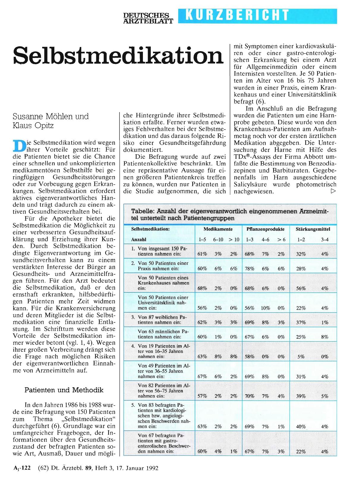 Vorschauseite 1: Selbstmedikation