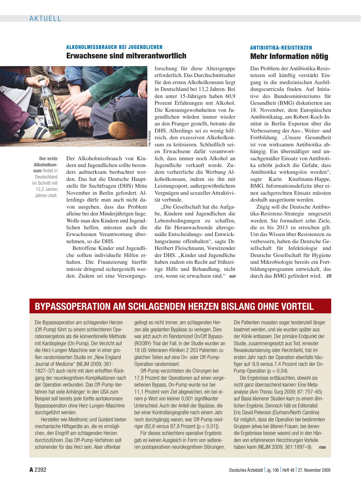 Vorschauseite 1: Bypassoperation am schlagenden Herzen bislang ohne Vorteil