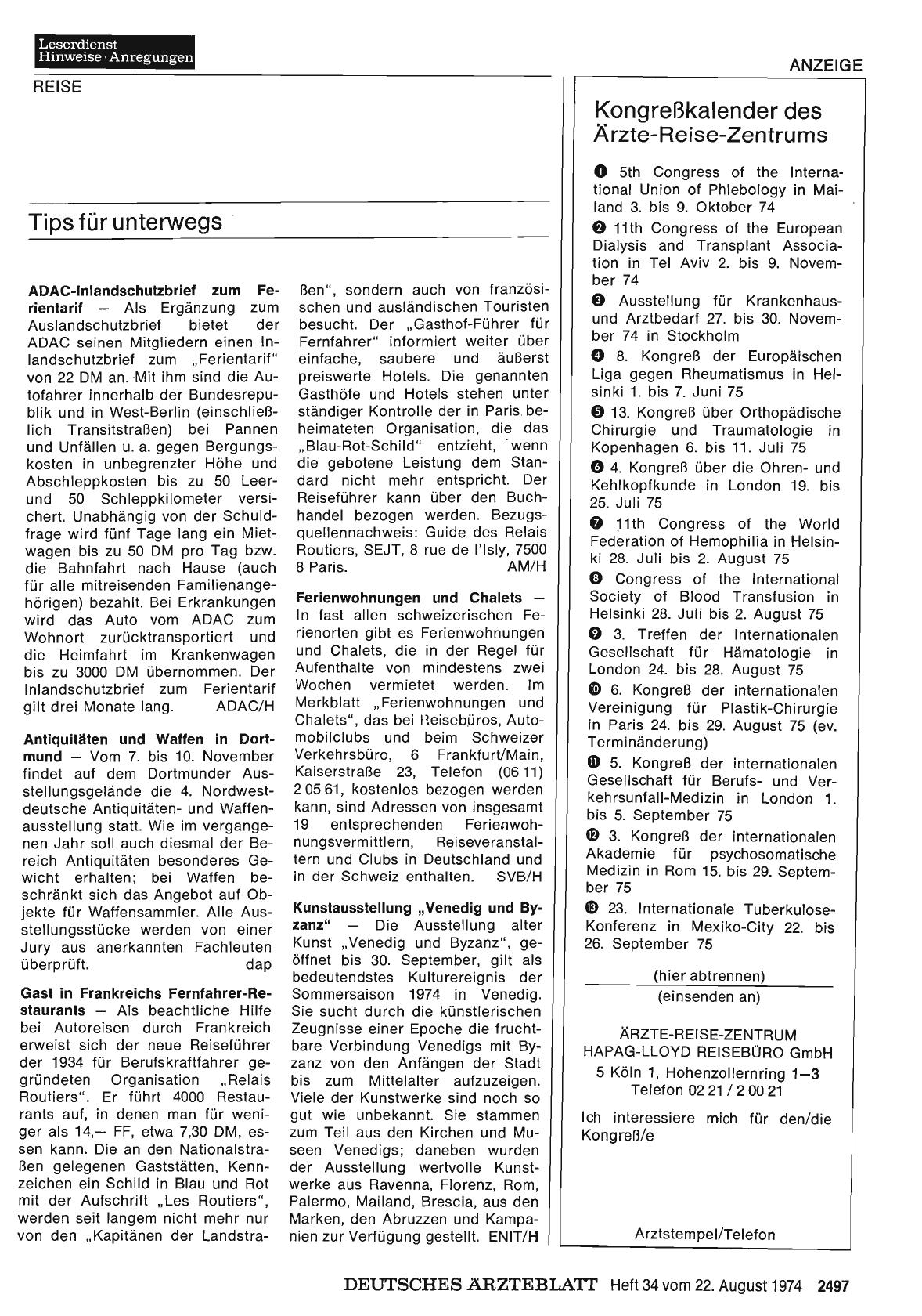Vorschauseite 1: Tips für unterwegs