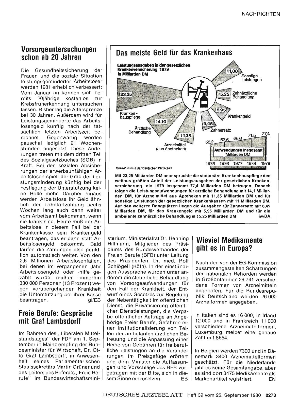 Vorschauseite 1: Freie Berufe: Gespräche mit Graf Lambsdorff