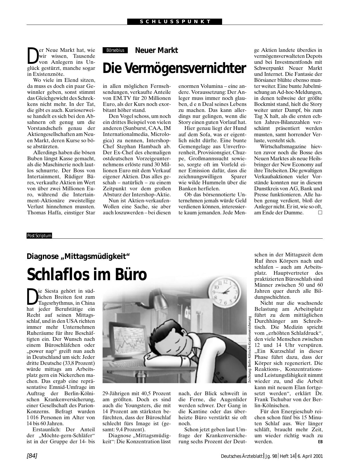 Vorschauseite 1: Neuer Markt: Die Vermögensvernichter