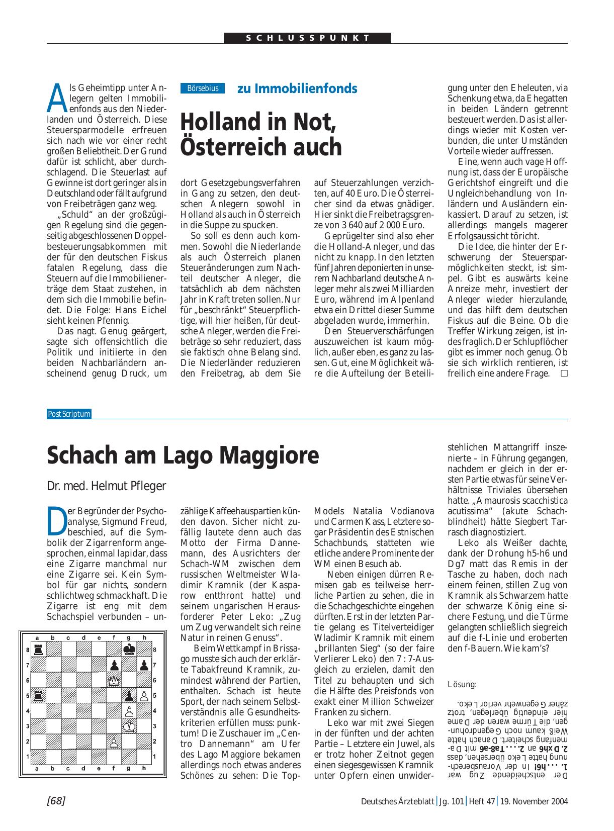 Vorschauseite 1: Schach am Lago Maggiore