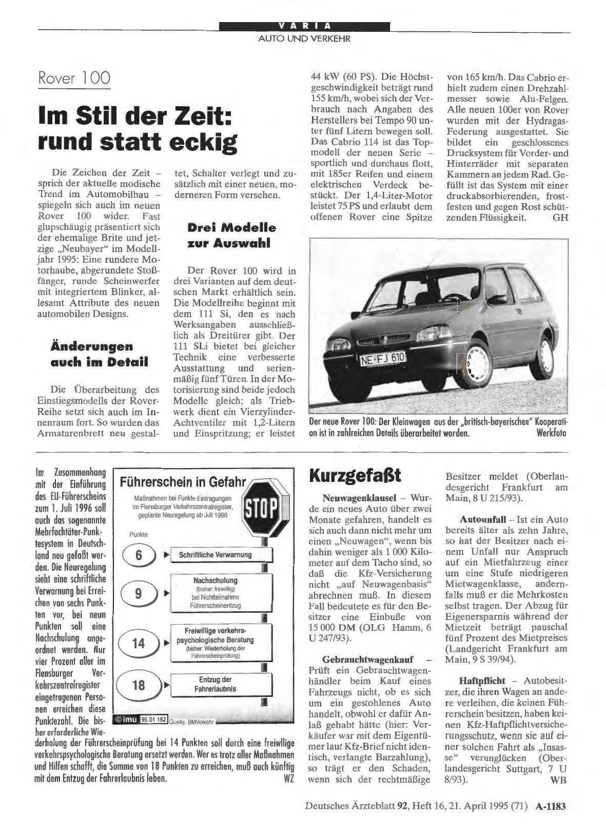 Vorschauseite 1: Führerschein in Gefahr