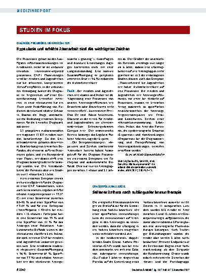 Vorschauseite 1: Diagnose Pneumonie im Kindesalter: Hypoxämie und erhöhte Atemarbeit sind die wichtigsten Zeichen