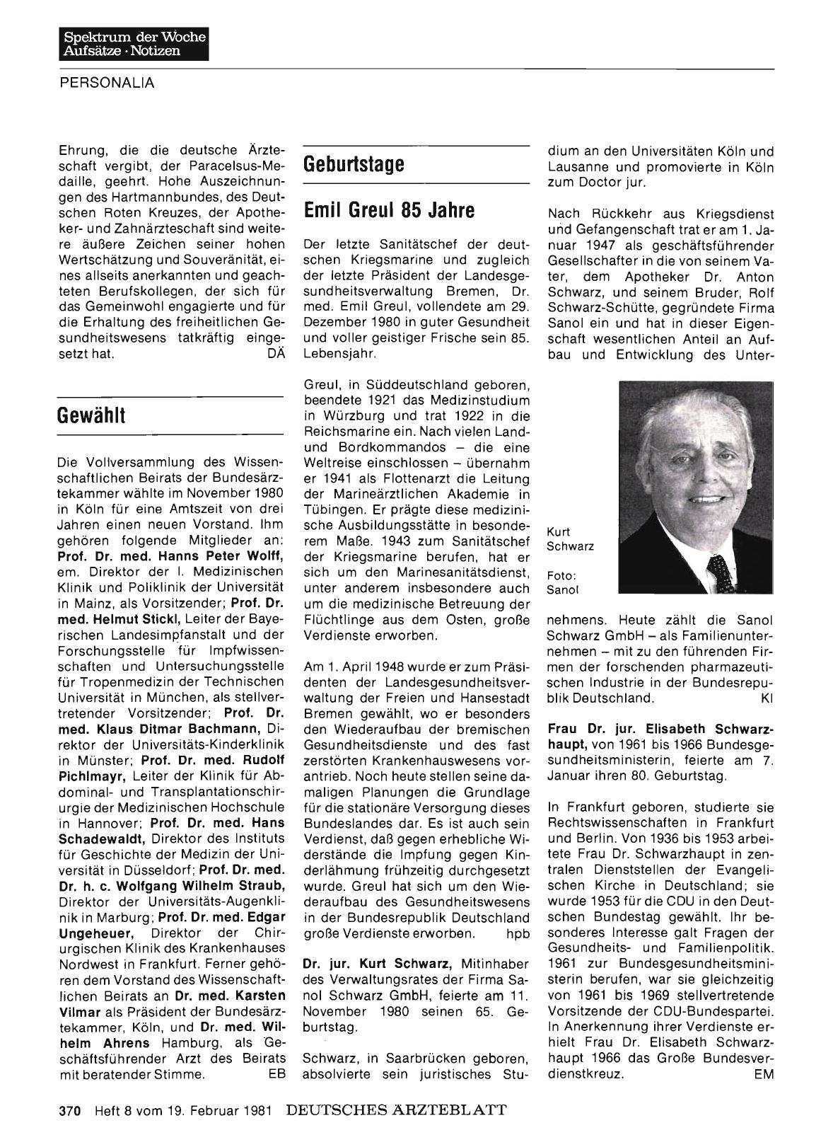 Vorschauseite 1: Geburtstage